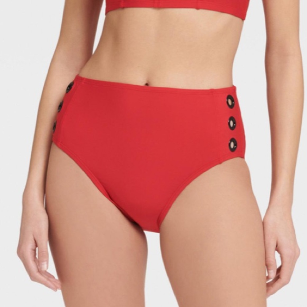 DKNY High Waisted Bikini Bottom S